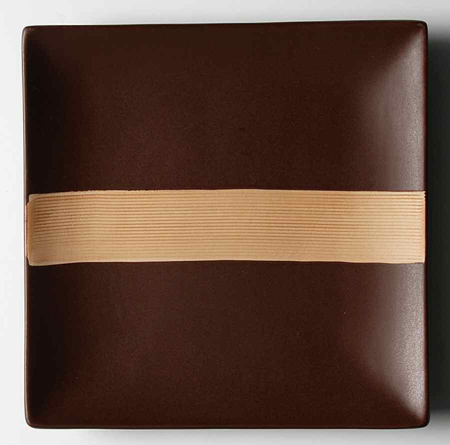 Bamboo Brown Square Salad Plate by Mikasa-1