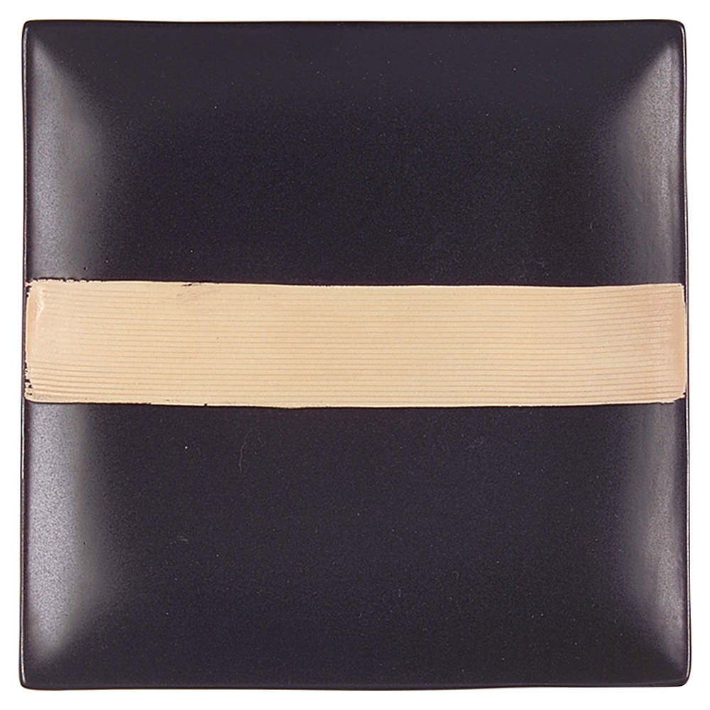 Bamboo Black Square Salad Plate by Mikasa-1
