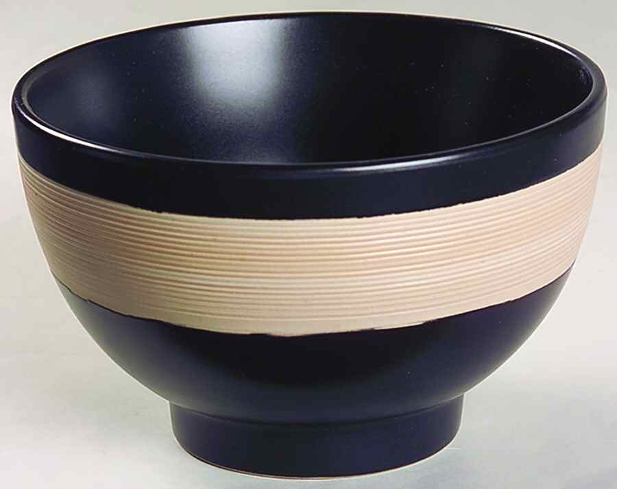 Bamboo Black Soup/Cereal Bowl by Mikasa-1