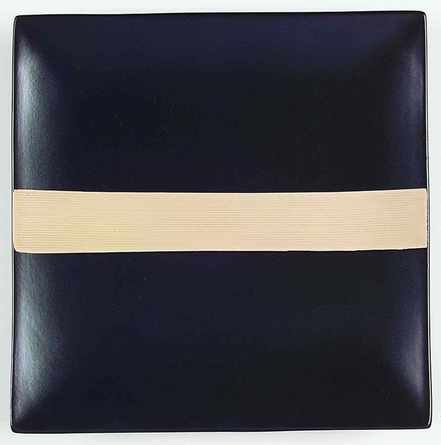 Bamboo Black Square Dinner Plate by Mikasa-1