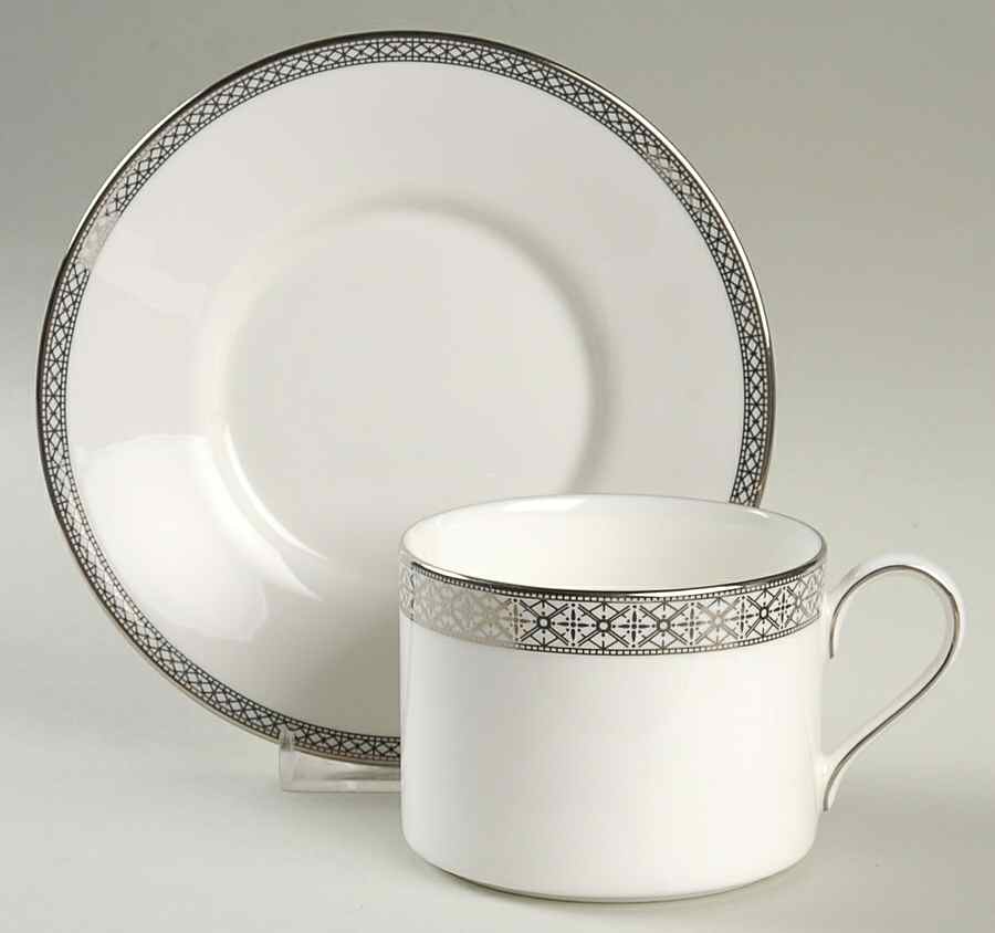 Riverside Park Flat Cup & Saucer Set by Mikasa-1