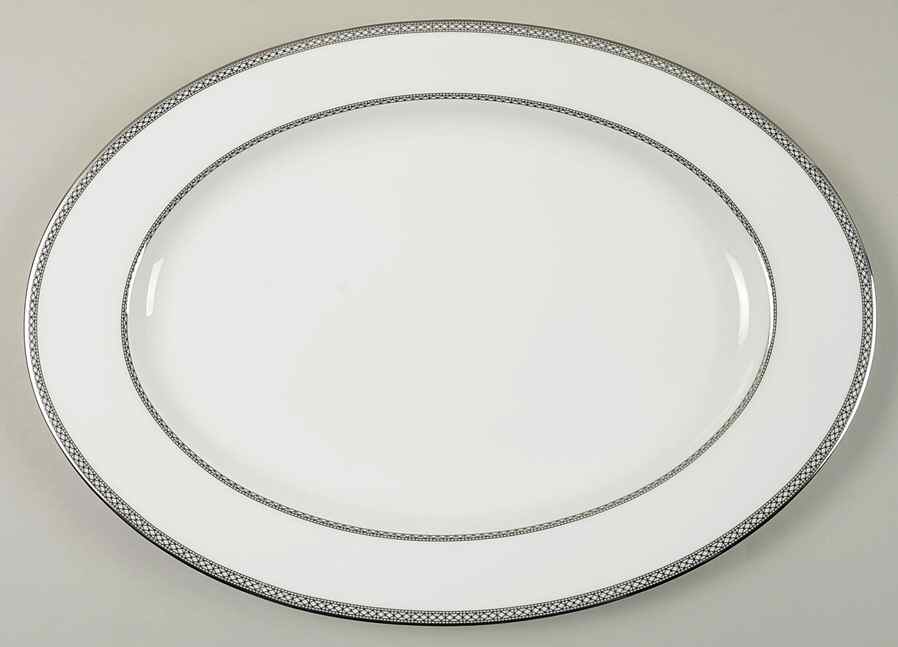 Riverside Park 15" Oval Serving Platter by Mikasa-1