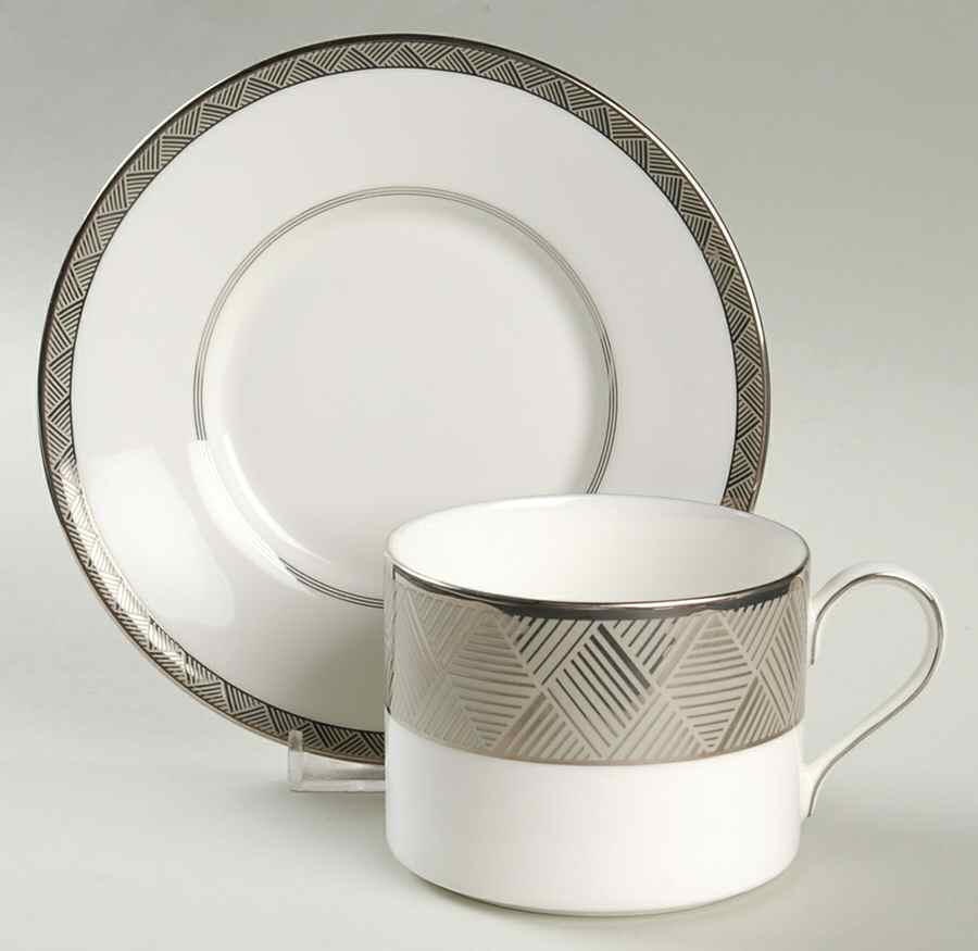 Astor Place Flat Cup & Saucer Set by Mikasa-1