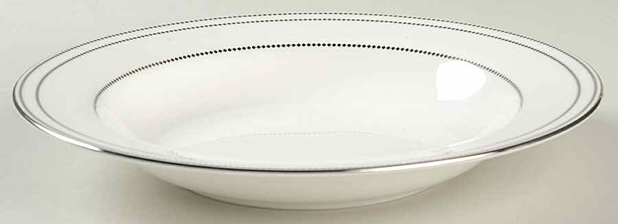 Chelsea Platinum Large Rim Soup Bowl by Mikasa-1