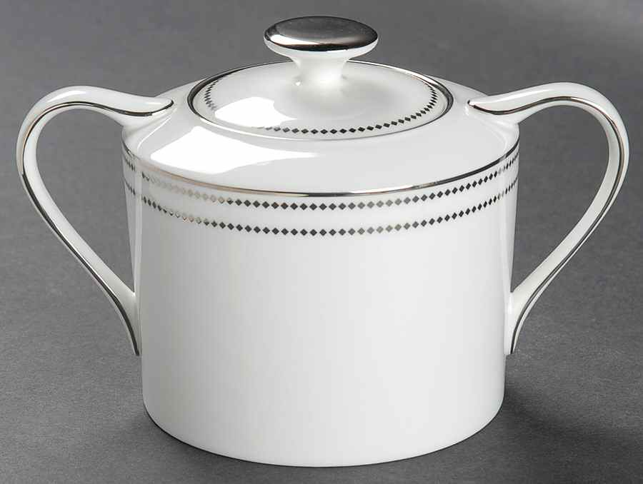Chelsea Platinum Sugar Bowl & Lid by Mikasa-1