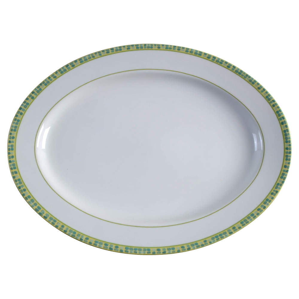 Garden Toscana Mosaic 15" Oval Serving Platter by Mikasa-1