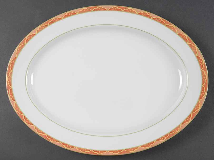 Garden Toscana Terra Cotta 15" Oval Serving Platter by Mikasa-1