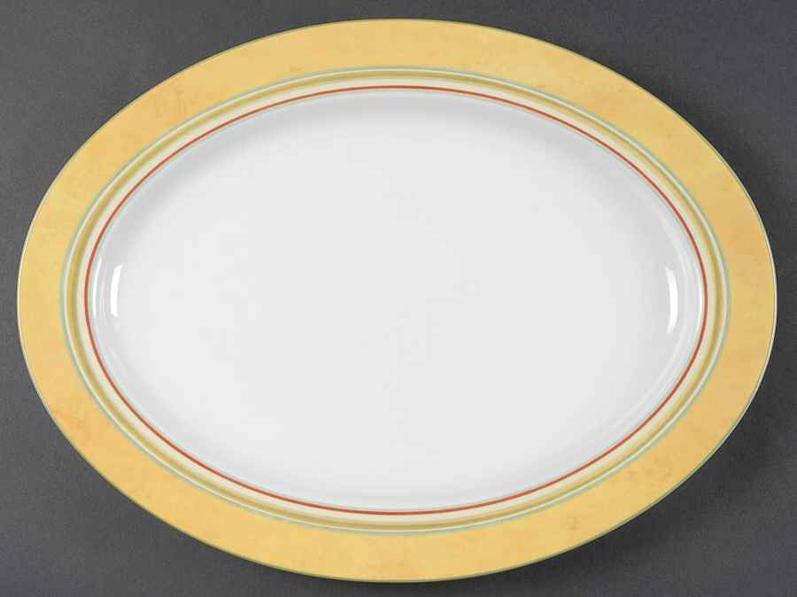 Garden Toscana Sole 15" Oval Serving Platter by Mikasa-1