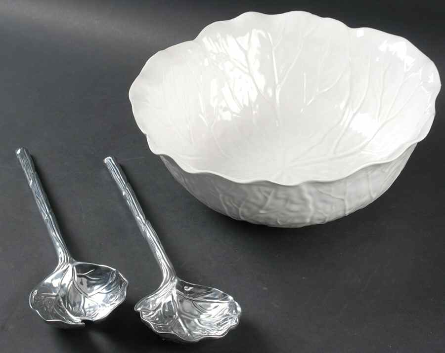 Spring Countryside 12" Salad Bowl & Metal Serving Set by Mikasa-1