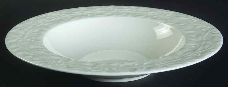 Laurel Sprig Large Rim Soup Bowl by Mikasa-1