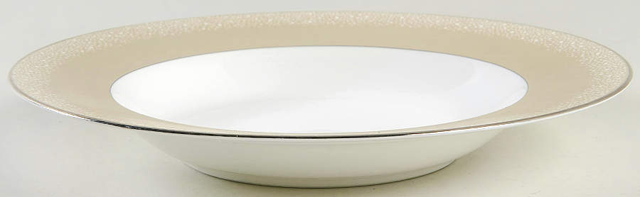 Luminescent Pearls Large Rim Soup Bowl by Mikasa-1