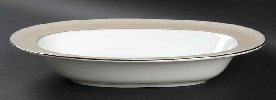 Luminescent Pearls 11" Oval Vegetable Bowl by Mikasa-1