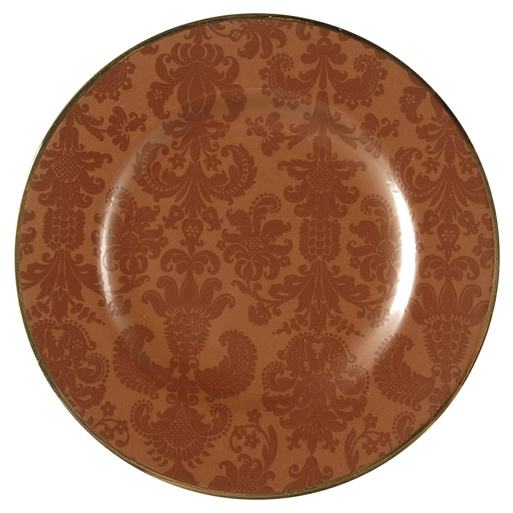 Damask Copper Accent Salad Plate by Mikasa-1