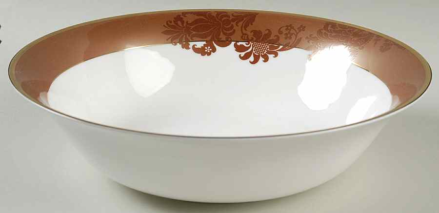 Damask Copper 10" Round Vegetable Bowl by Mikasa-1