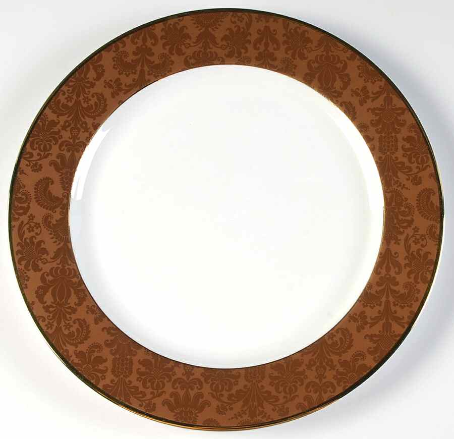 Damask Copper Service Plate (Charger) by Mikasa-1