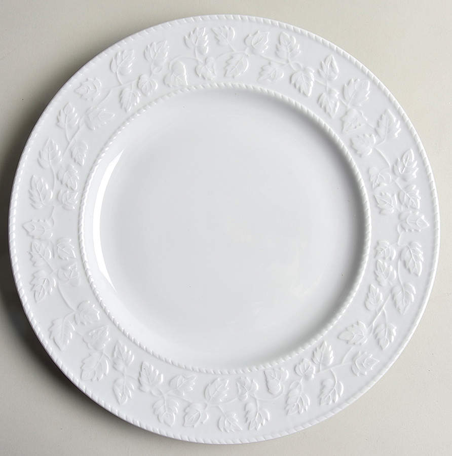 Embossed Leaf Dinner Plate by Martha Stewart-1
