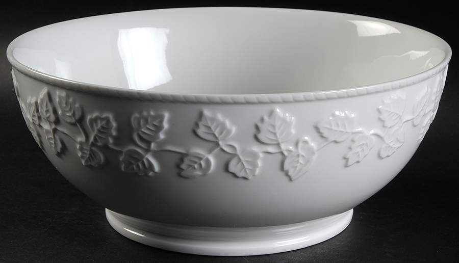 Embossed Leaf 10" Large Salad Serving Bowl by Martha Stewart-1