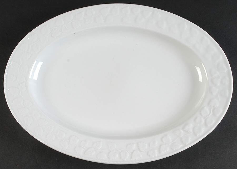 Embossed Leaf 14" Oval Serving Platter by Martha Stewart-1