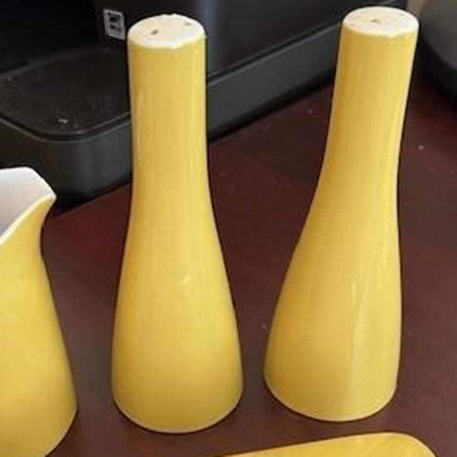 Cerastone Yellow (3997) Salt & Pepper Set by Mikasa-1