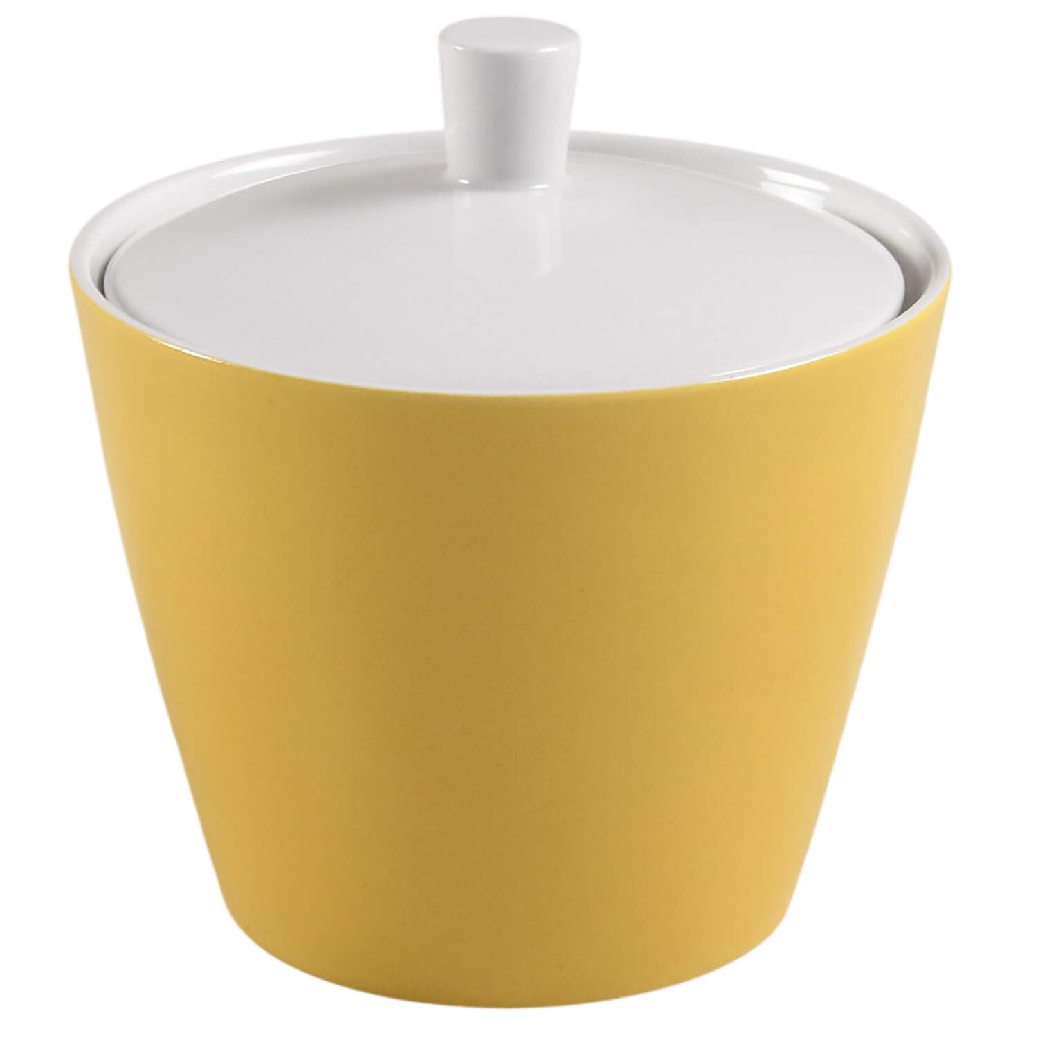 Cerastone Yellow (3997) Sugar Bowl & Lid by Mikasa-1