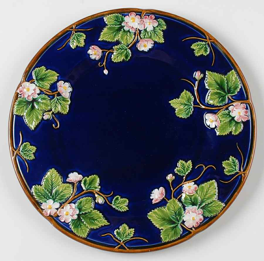 Cobalt Blossom Salad/Dessert Plate by Mottahedeh-1