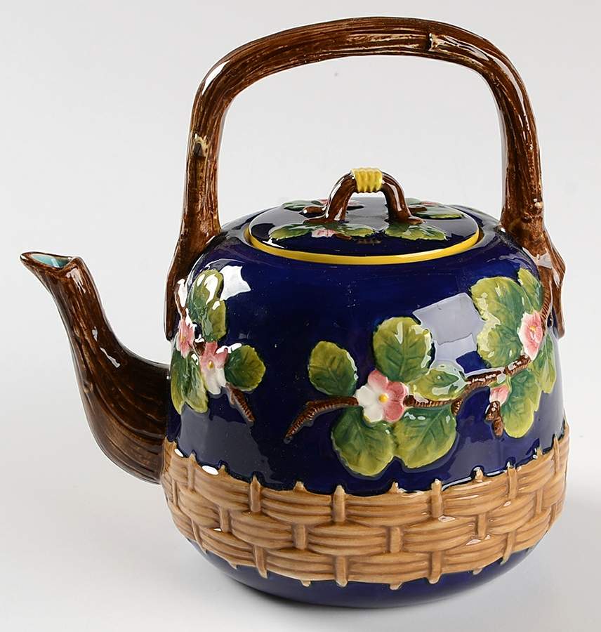 Cobalt Blossom Teapot & Lid by Mottahedeh-1
