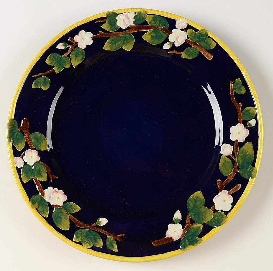 Cobalt Blossom Dinner Plate by Mottahedeh-1