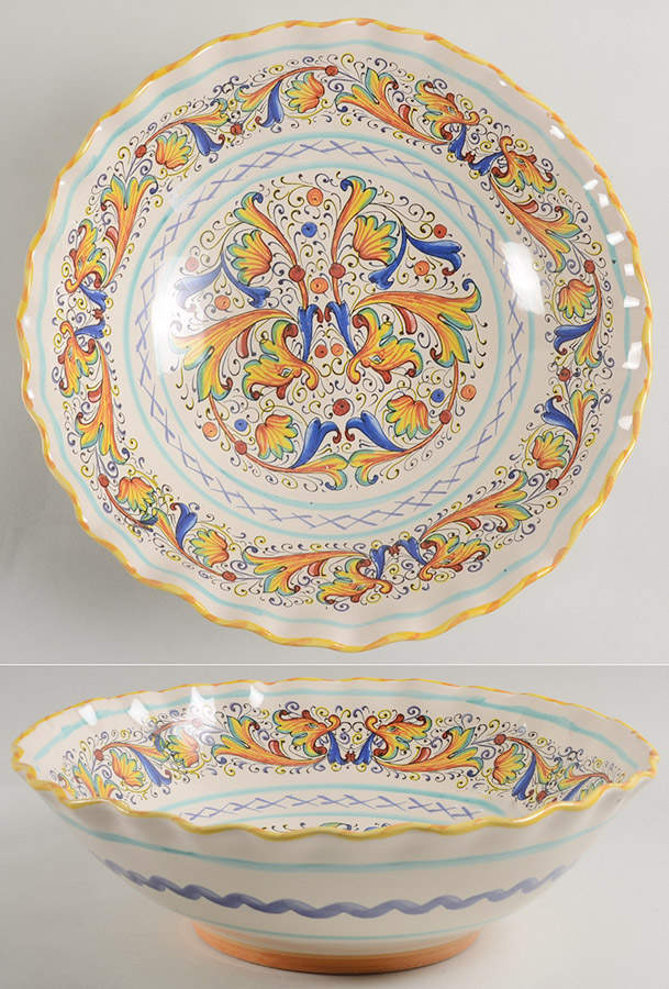 MC61 12" Large Salad Serving Bowl by Meridiana Ceramiche-1