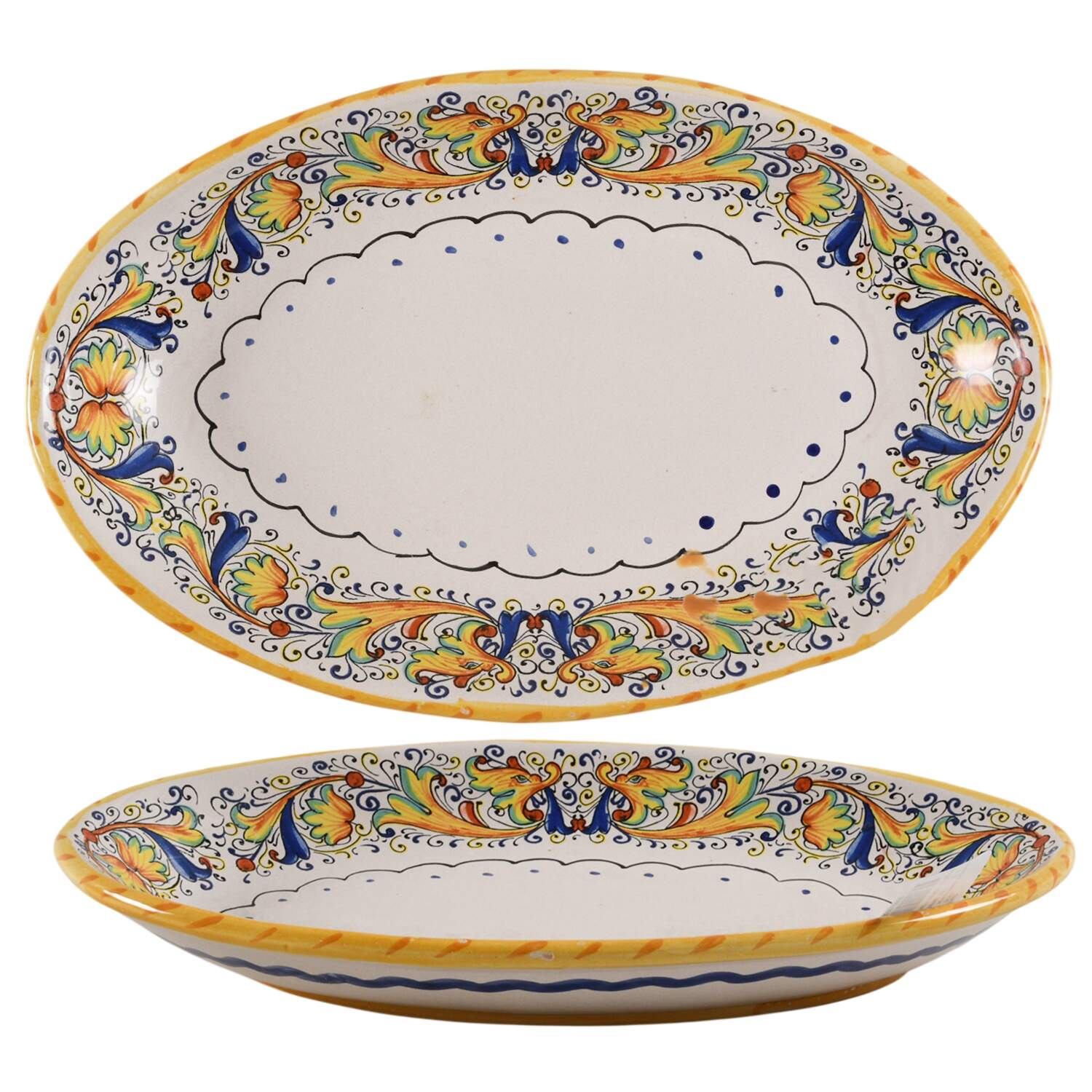 MC61 13" Oval Serving Platter by Meridiana Ceramiche-1