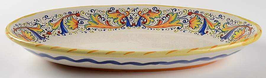 MC61 13" Oval Serving Platter by Meridiana Ceramiche-1