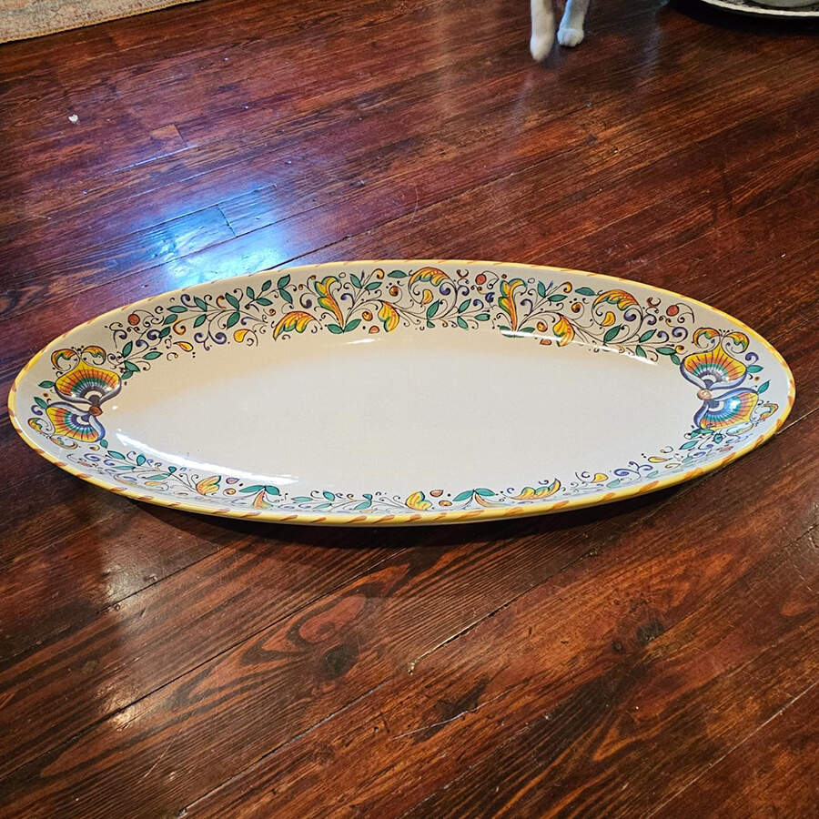 MC62 21" Oval Serving Platter by Meridiana Ceramiche-1