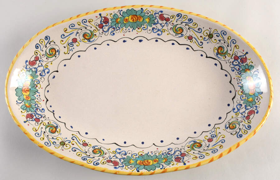 MC62 16" Oval Serving Platter by Meridiana Ceramiche-1