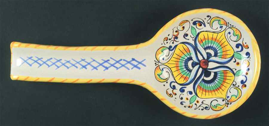 MC62 Spoon Rest/Holder (Holds 1 Spoon) by Meridiana Ceramiche-1