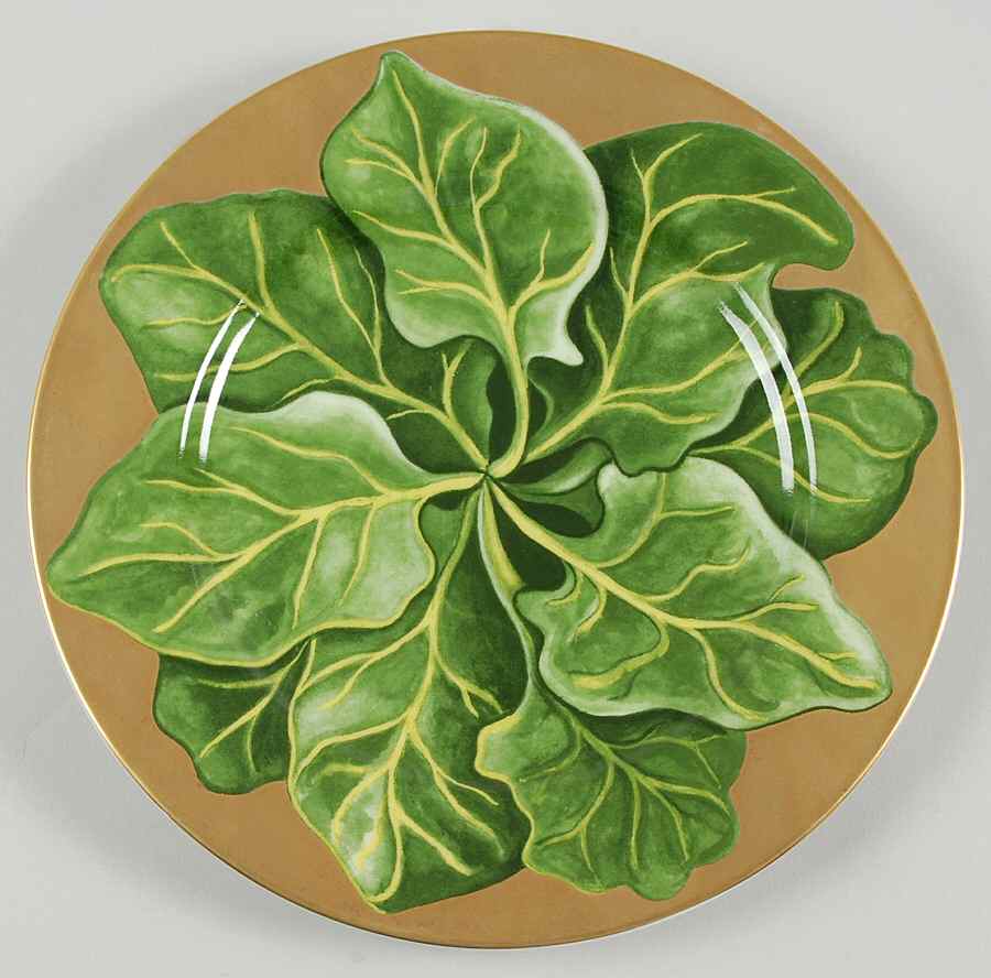 Insalata Gold Salad Plate by Marc Blackwell-1