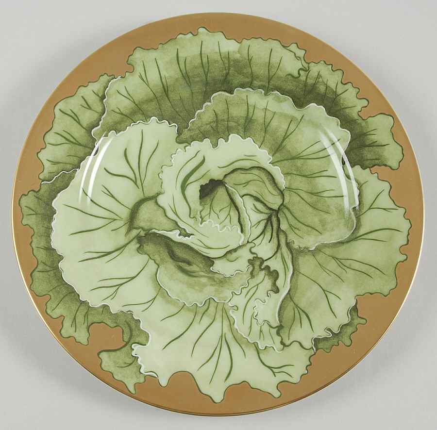 Insalata Gold Salad Plate by Marc Blackwell-1