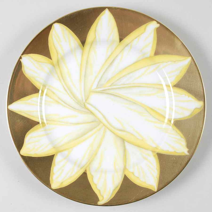Insalata Gold Salad Plate by Marc Blackwell-1