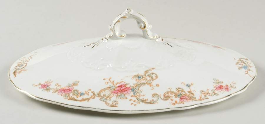 MAD198 Lid for Oval Vegetable by John Maddock & Sons-1