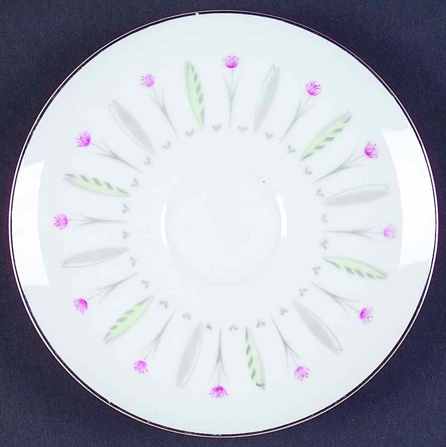 Tulip Time Saucer by Meito-1