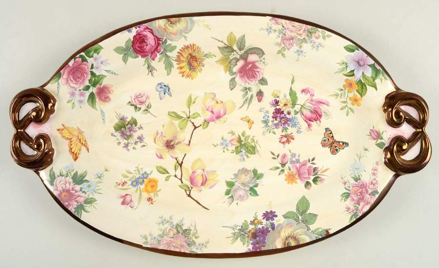 Chelsea Luster 17" Oval Serving Platter by MacKenzie-Childs-1