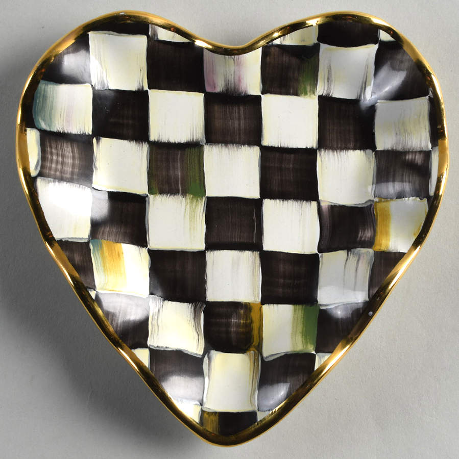 Courtly Check 6" Heart Plate by MacKenzie-Childs-1