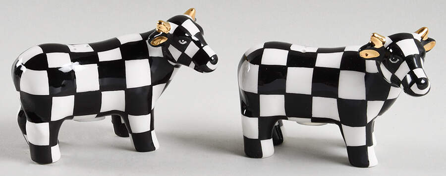 Courtly Check Figural Salt & Pepper Set by MacKenzie-Childs-1