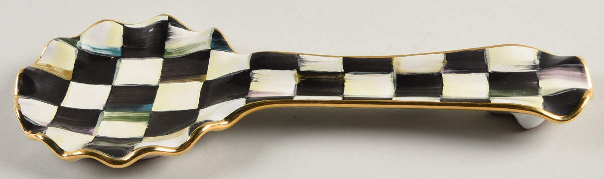 Courtly Check Spoon Rest/Holder (Holds 1 Spoon) by MacKenzie-Childs-1