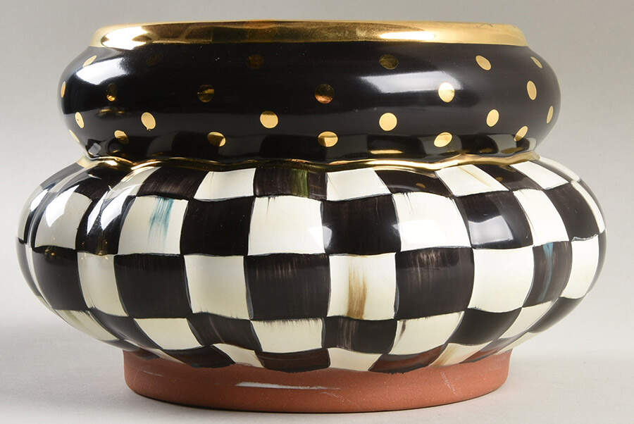 Courtly Check Small Canister No Lid by MacKenzie-Childs-1