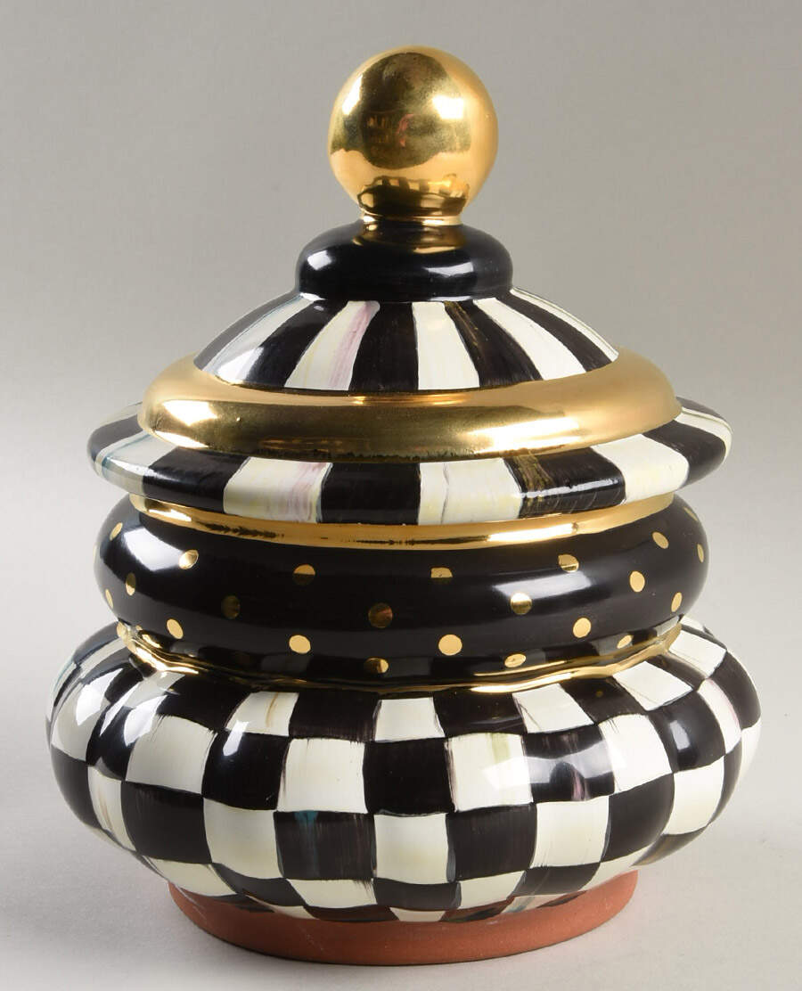 Courtly Check Small Canister & Lid by MacKenzie-Childs-1