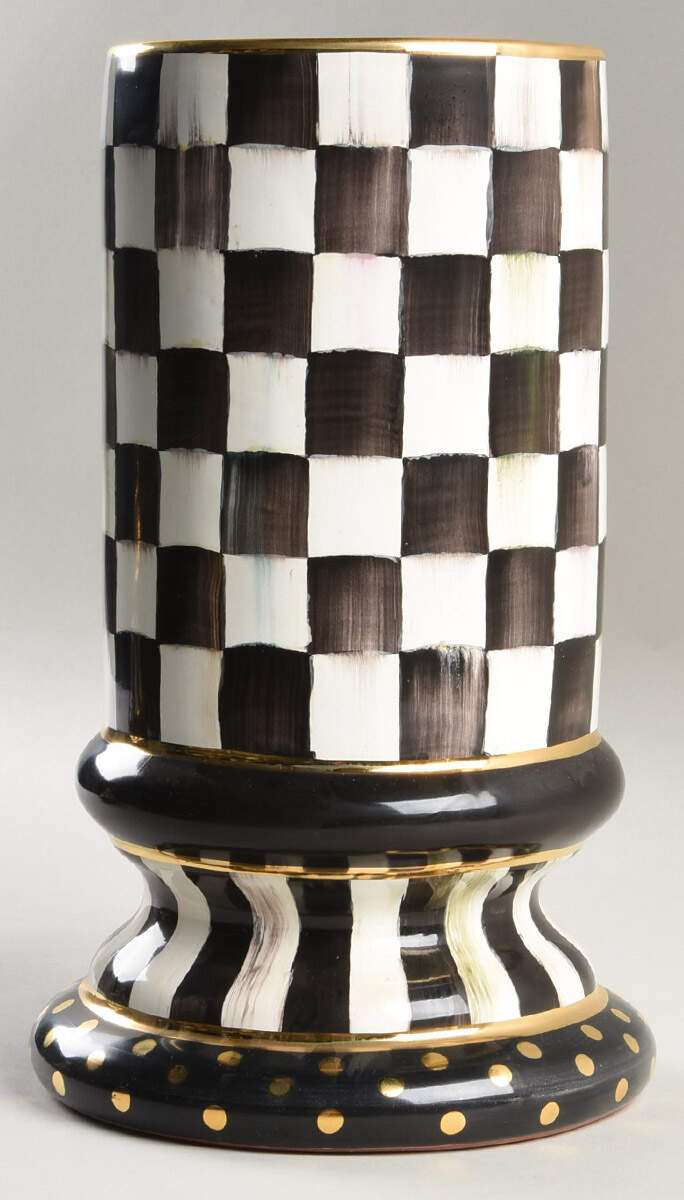 Courtly Check Large Canister No Lid by MacKenzie-Childs-1