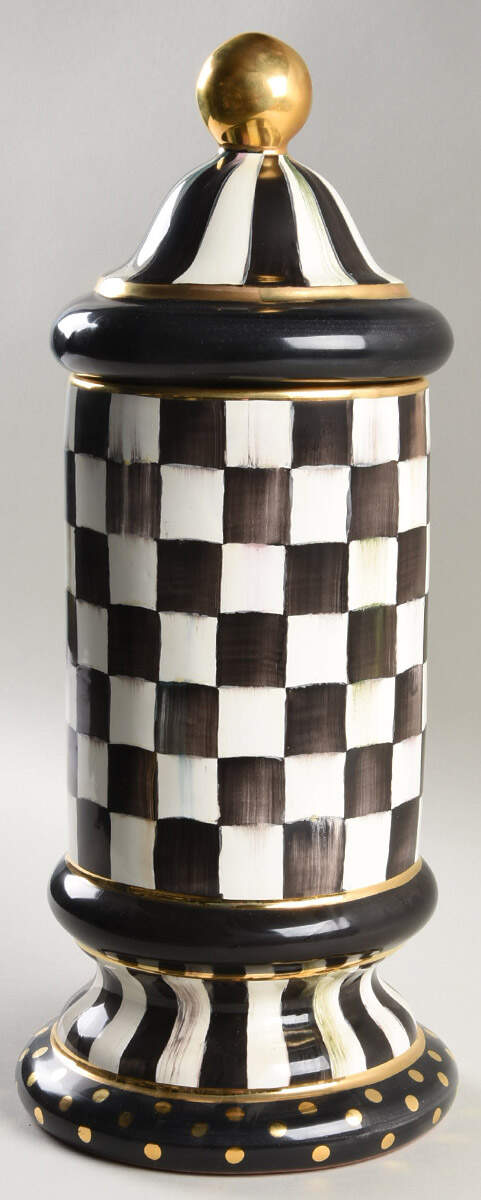 Courtly Check Large Canister & Lid by MacKenzie-Childs-1
