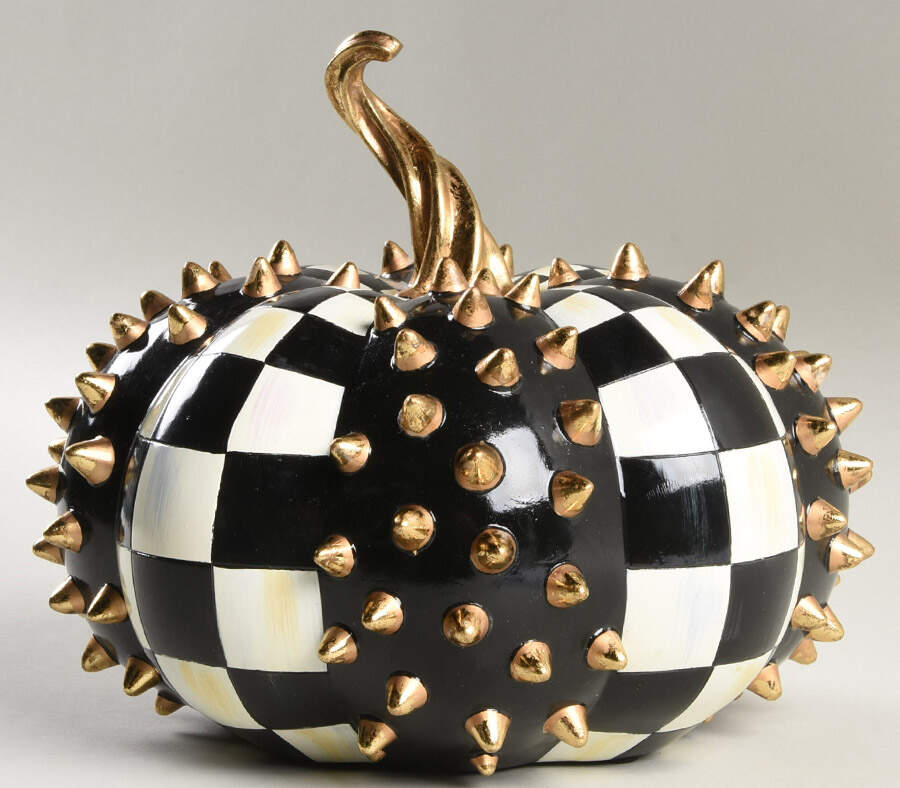 Courtly Check Short Decorative Pumpkin by MacKenzie-Childs-1
