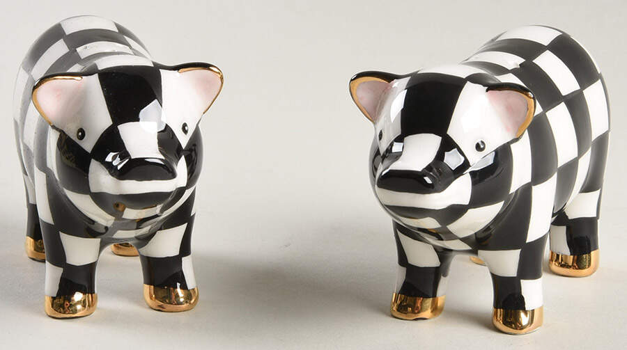 Courtly Check Figural Salt & Pepper Set by MacKenzie-Childs-1