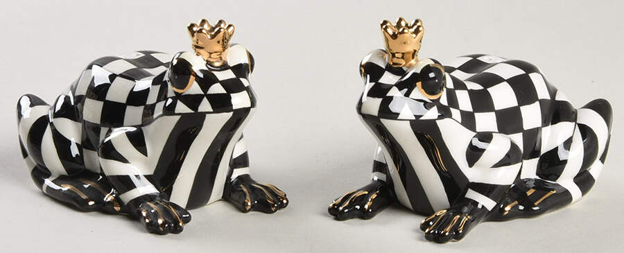 Courtly Check Figural Salt & Pepper Set by MacKenzie-Childs-1