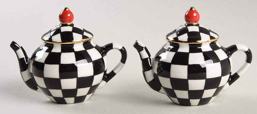 Courtly Check Figural Salt and Pepper Set by MacKenzie-Childs-1